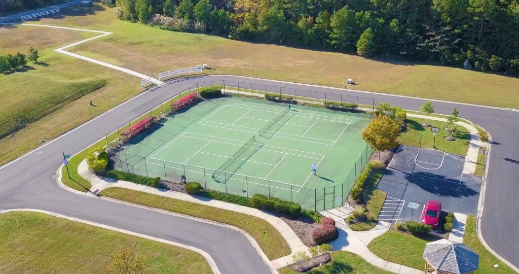 tennis court at Bayside